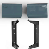 Broaddict 2x Aluminum Wall Mount Door Hanger Brackets