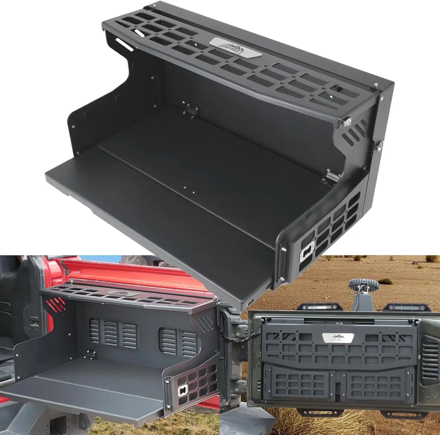 Rear Door Tailgate Table for Jeep Wrangler JK JKU JL JLU 2007-2025 2/4 Door - BROADDICT