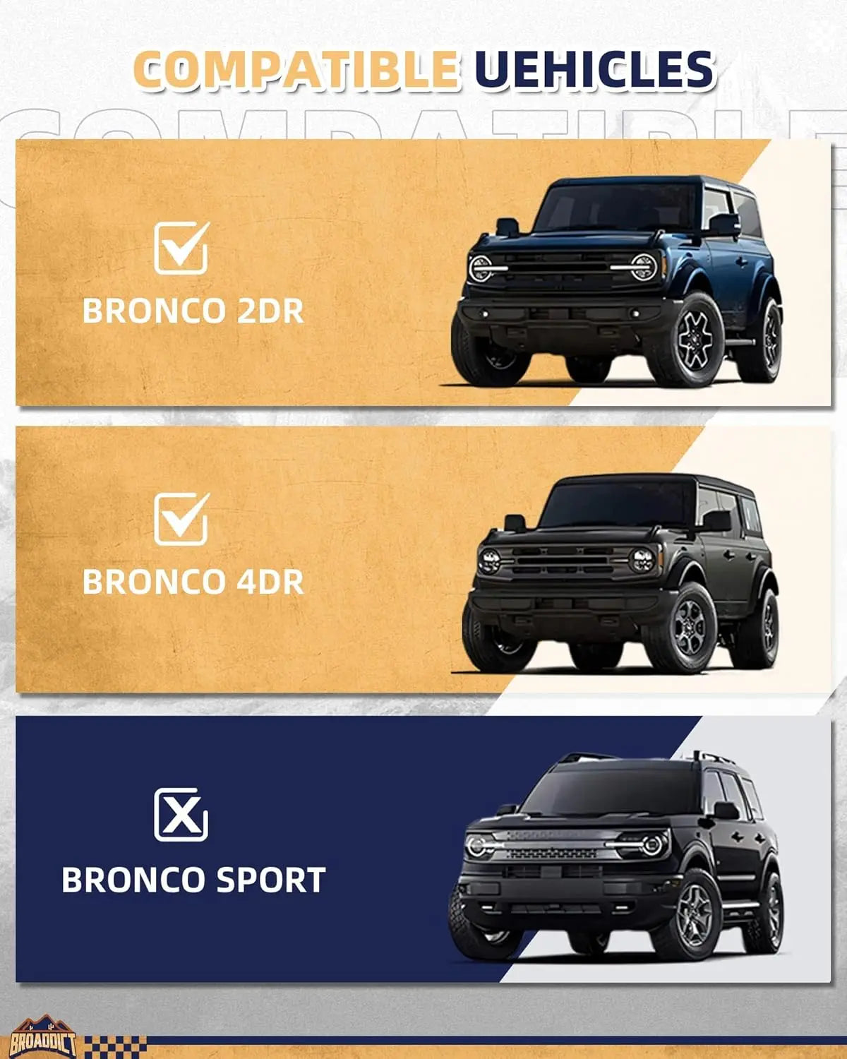 2x Aluminum Wall Mount Door Hanger Brackets - BROADDICT