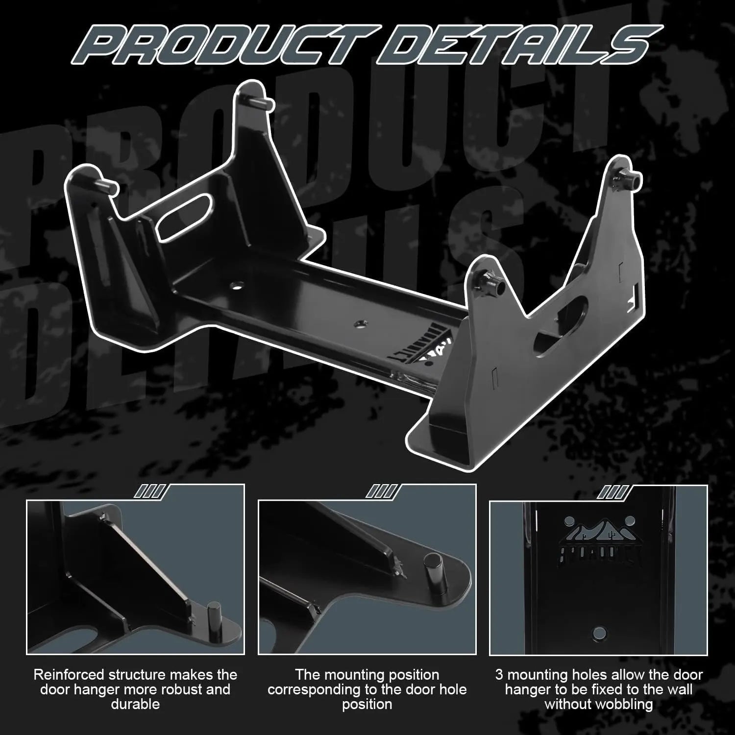 2x Wall Mount Door Storage Hanger Brackets - BROADDICT