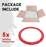 5X Bead Lock Trim Red Rings Kit - BROADDICT