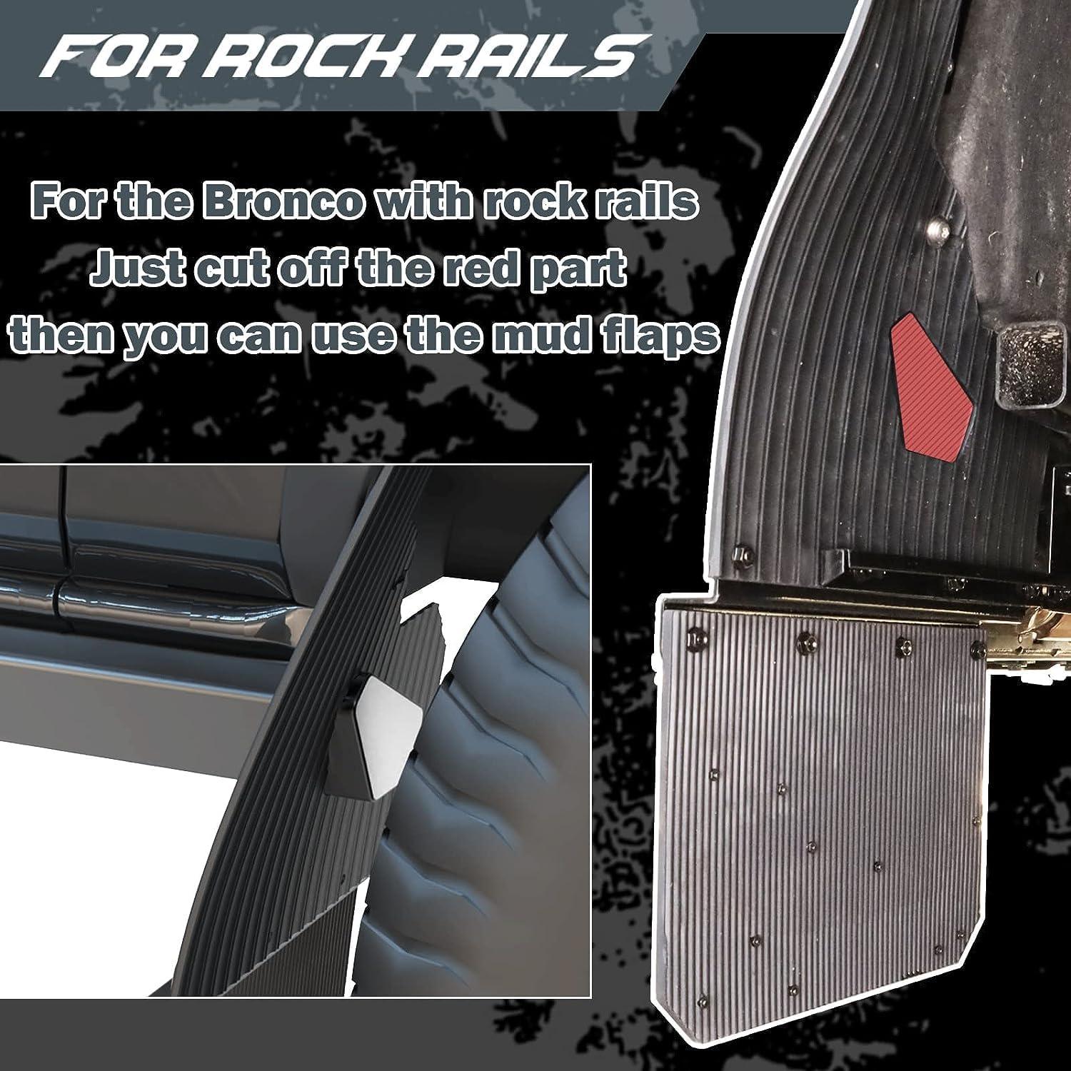 2X Rear Mud Flaps Splash Guards - BROADDICT