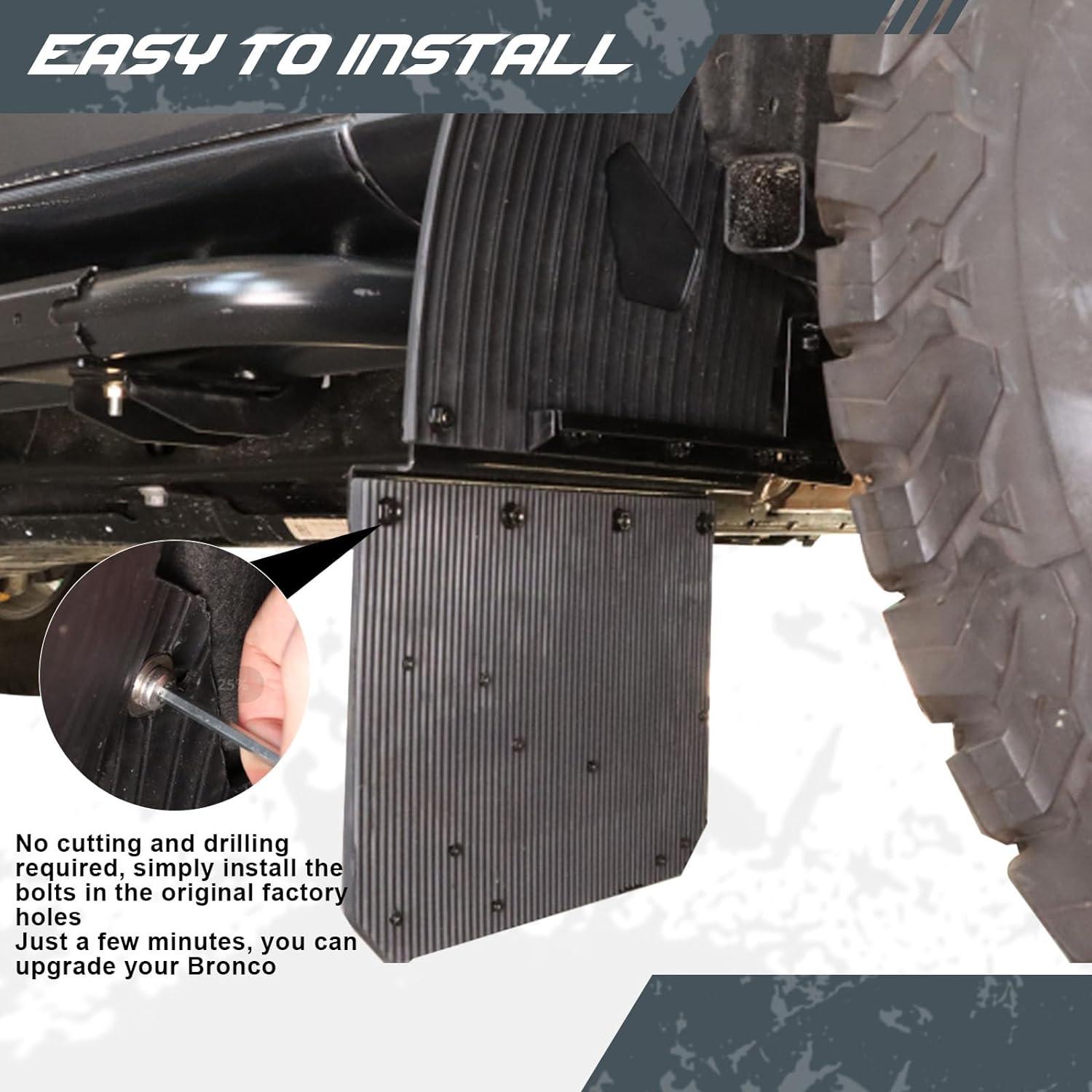 2X Rear Mud Flaps Splash Guards - BROADDICT