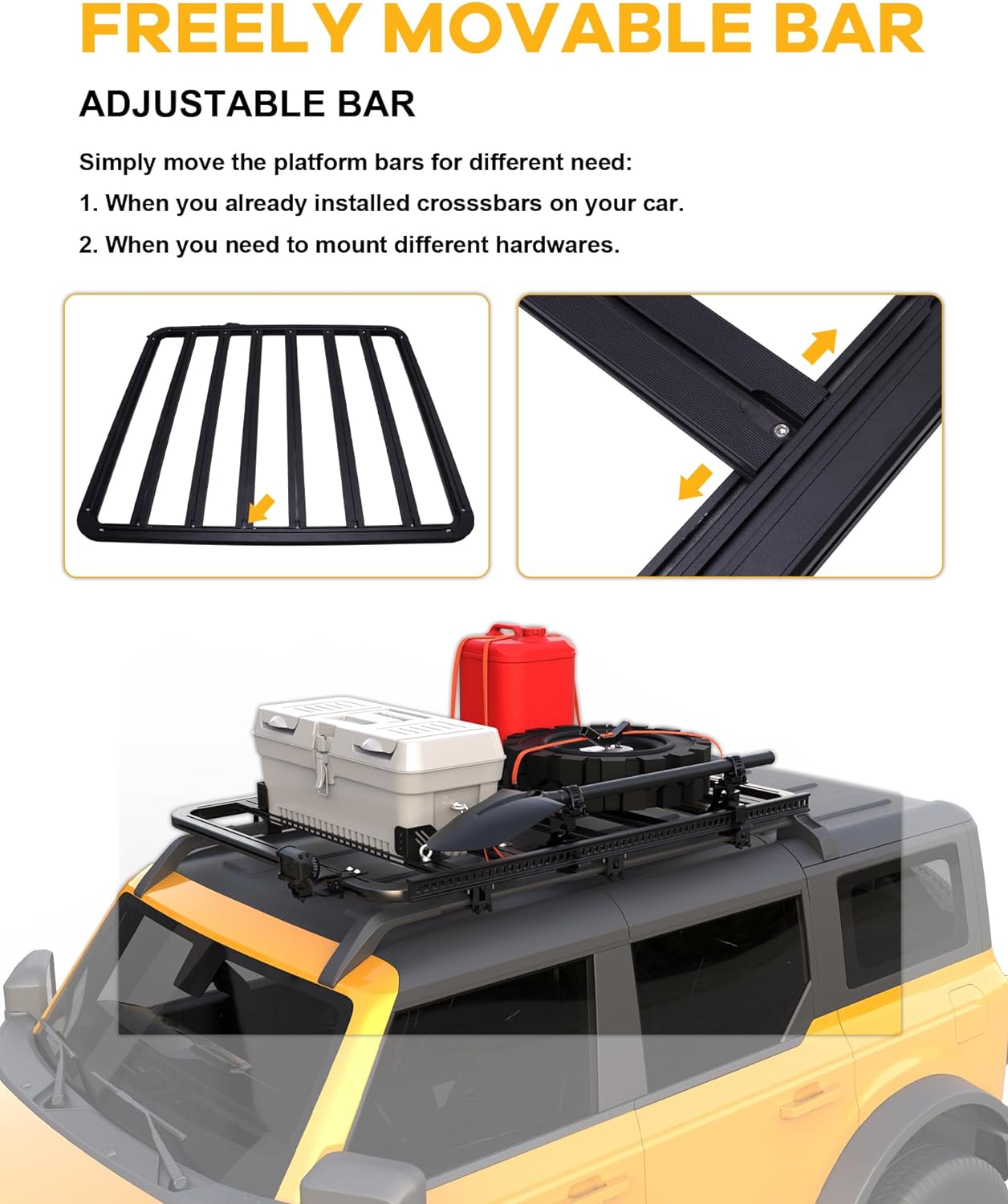 Roof Platform (with Roof Rail Roof Rack) - BROADDICT