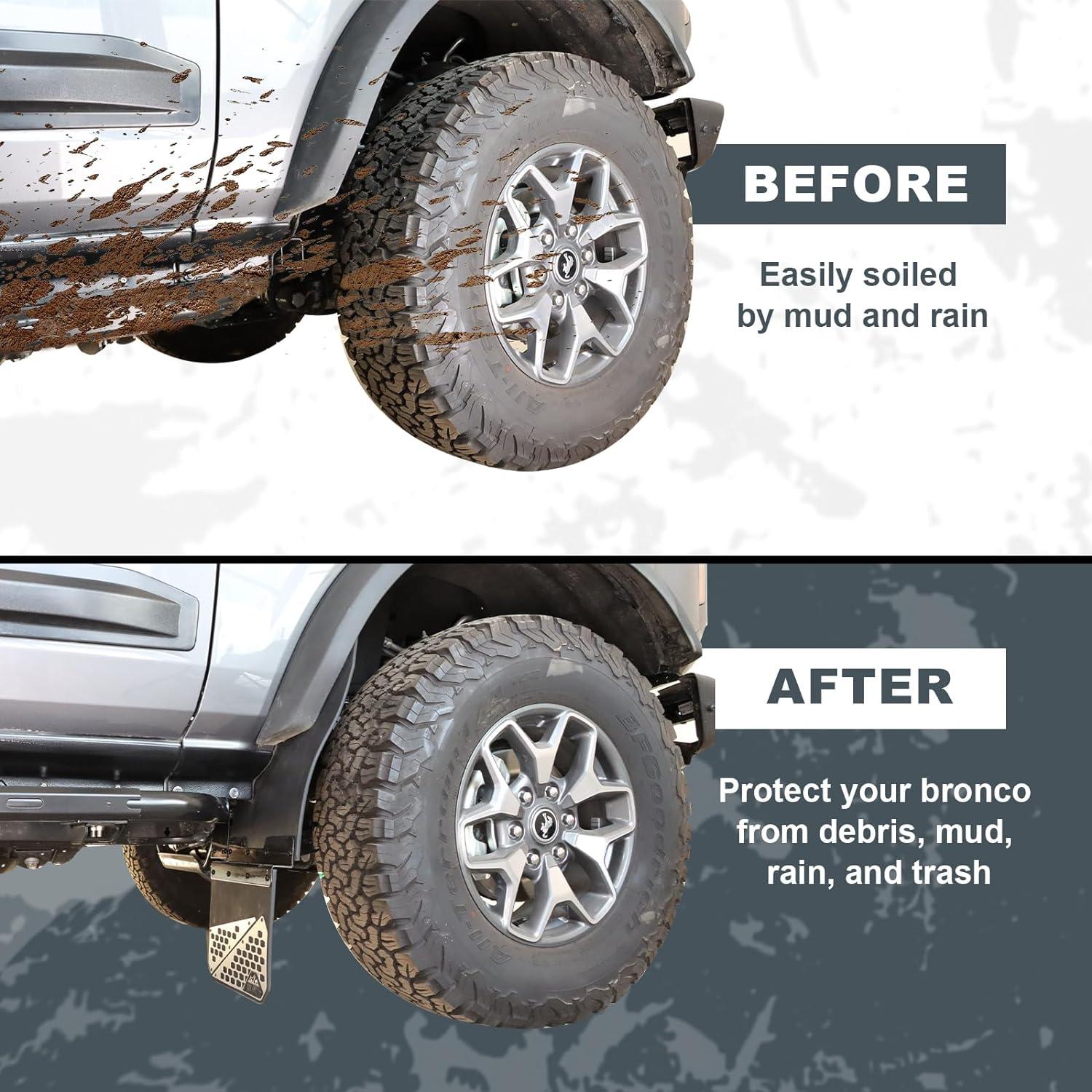 2dr/4dr Mud Flaps Splash Guards - BROADDICT