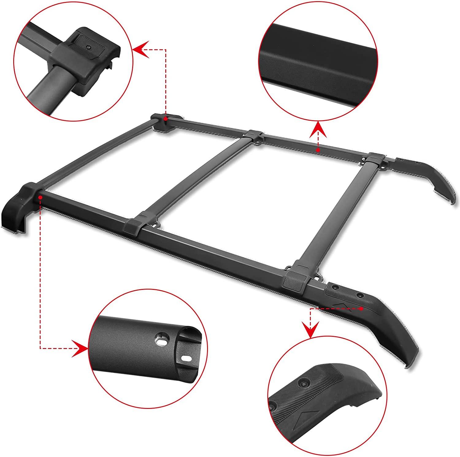 Roof Rack Rails Cross Bars Kit - BROADDICT