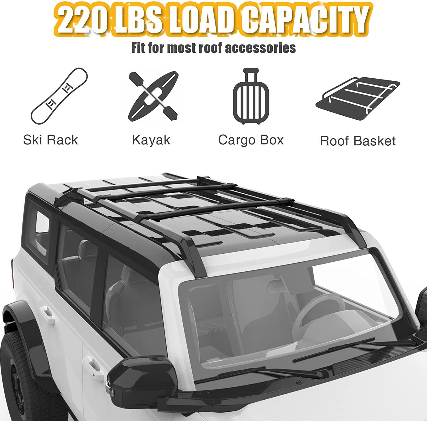 Roof Rack Rails Cross Bars Kit - BROADDICT