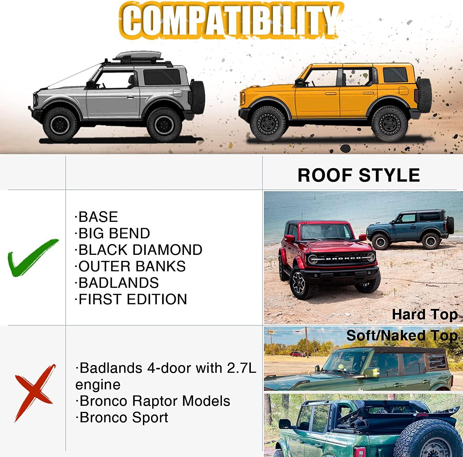 Roof Rack Rails Cross Bars Kit - BROADDICT