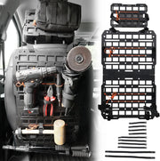 Rigid Molle Panels Seat Back Modular Storage for Tactical Gear