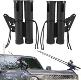 Off-Road Fishing Rod Holder, Double Rod Kit with 4 Holders fit for 2021+ Ford Bronco 2/4 Door-1