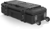 MGS 141 Quart Waterproof Cargo Case with Resting Kit & Inside Molle Panel Travel Assist Tires - BROADDICT