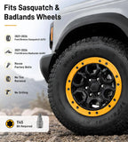 BROADDICT 5X Bead Lock Trim Yellow Rings Kit - 2