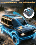Broaddict Full-Length Aluminum Overland Roof Rack for 2021-2026 Ford Bronco 4-Door Hardtop & Raptor -2