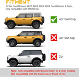 Broaddict 4-Door Rear Window Interior Shelf Storage Molle Panel