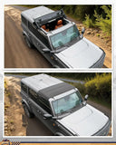 Broaddict 1/3 Retractable Soft Top fit for Bronco 4-Door Hardtop