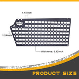 Broaddict 4-Door Rear Window Interior Shelf Storage Molle Panel