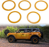 5X Bead Lock Trim Yellow Rings Kit - BROADDICT