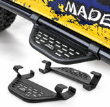 BROADDICT Side Steps Fit for 2021-2026 Ford Bronco 4-Door with OEM Rock Rails, Add-On Steps with Upgraded Anti-Rust Finish
