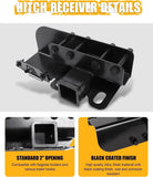 Class III 2" Towing Hitch Receiver with Flag Bracket - BROADDICT