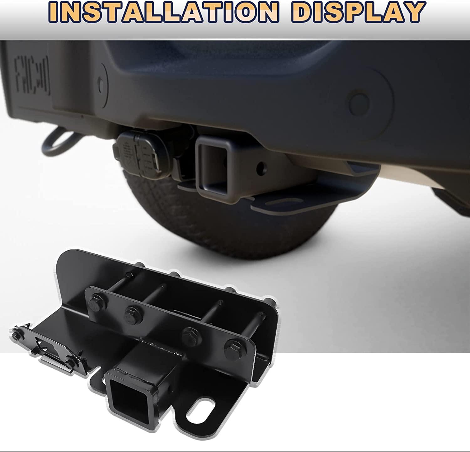 Class 3 Trailer Tow Hitch 2" Receiver #76436 For Ford Bronco Sport 2021-2025 – Heavy Duty, Rust-Resistant