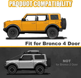 4-Door 4.13" Running Boards - BROADDICT